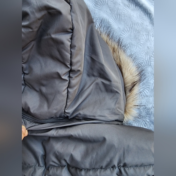 Ralph Lauren Black Label Faux Fur Trim Puffer 60% Down Coat Jacket Womens XL - Picture 15 of 16